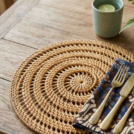 Bali Woven Rattan Placemats